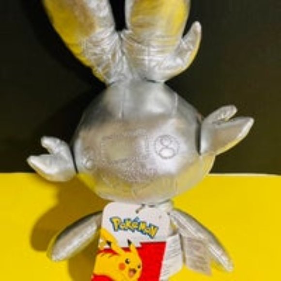 Pokémon 25th Edition Scorbunny Silver Plush - Picture 1 of 4